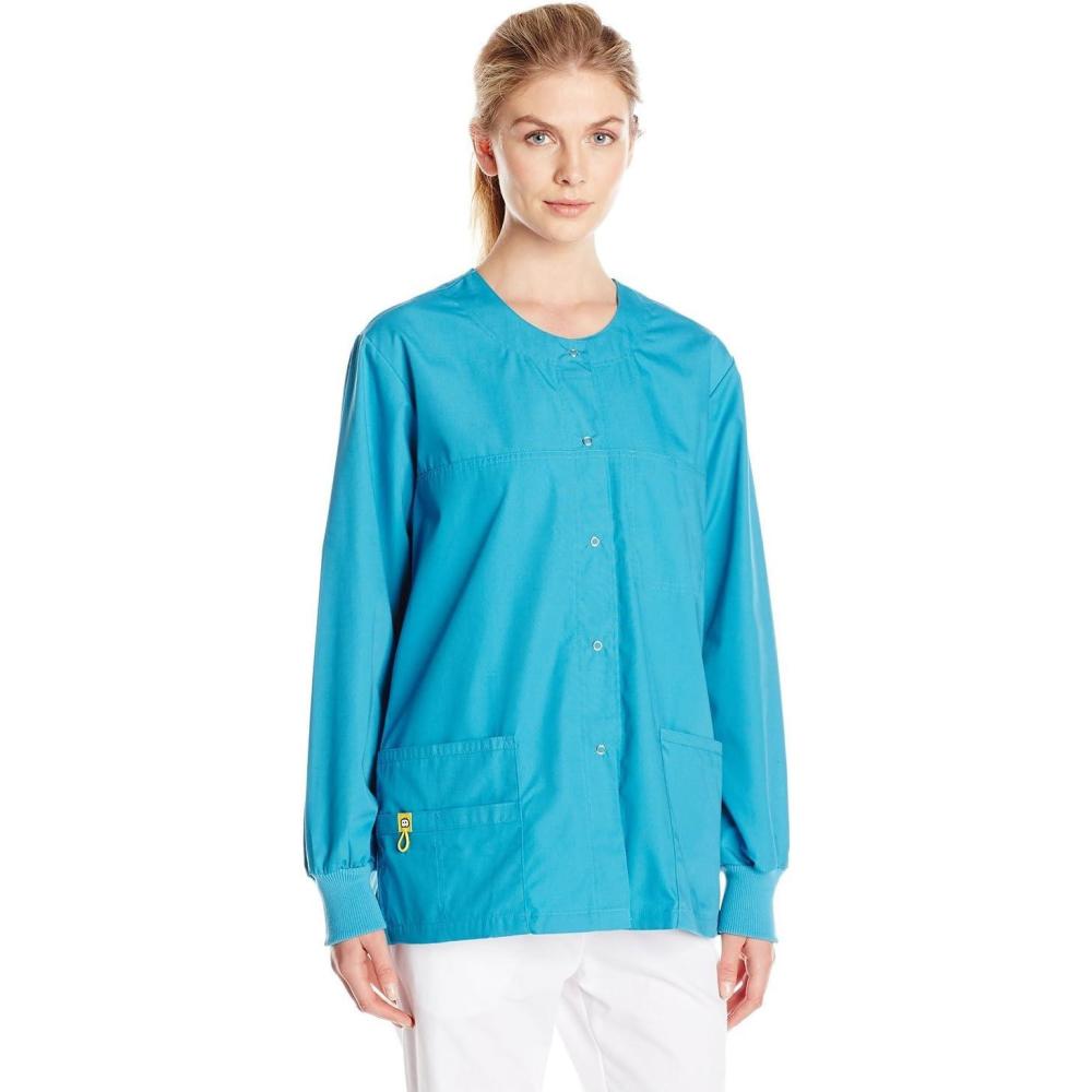 WonderWink Women’s Origins Delta Scrub Jacket(Real Teal)