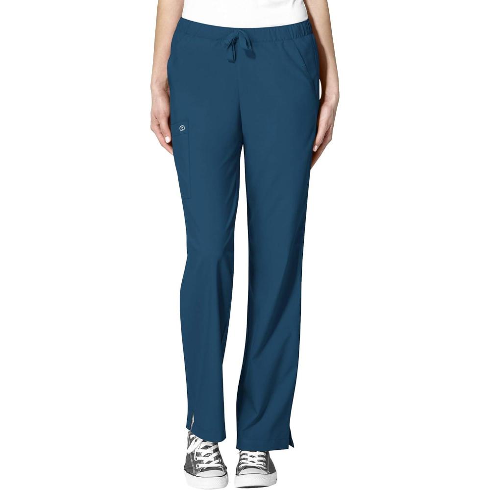 WonderWink Petite Women’s Drawstring Pant(Caribbean Blue)