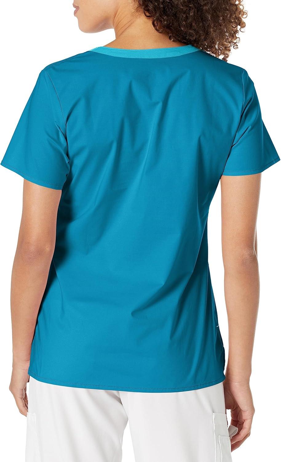 WonderWink Womens Wonderflex Patience Women’s Scrub Top(Ocean)