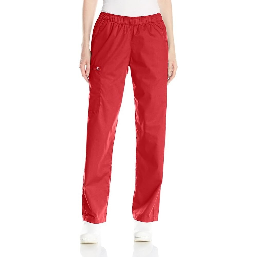 WonderWink Women’s Pull-On Cargo Pant(Red)