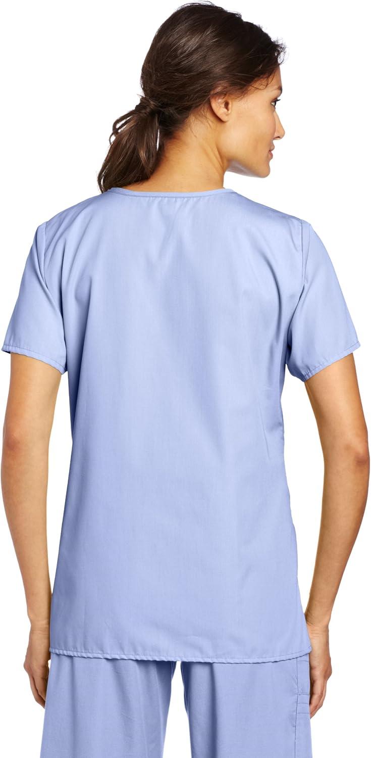 WonderWink Women’s Origins Golf Scrub Top(Ceil Blue)