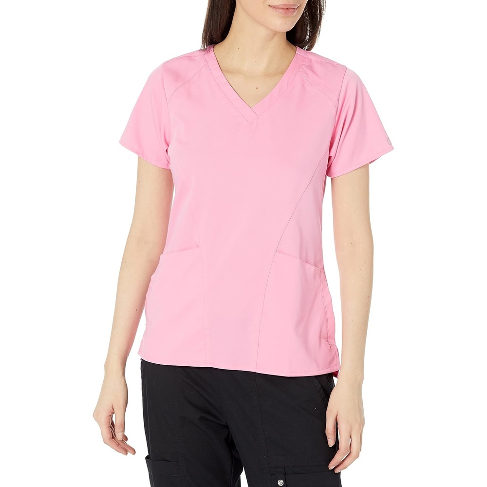 WonderWink Women’s Scrub Top(Pink Blossom)