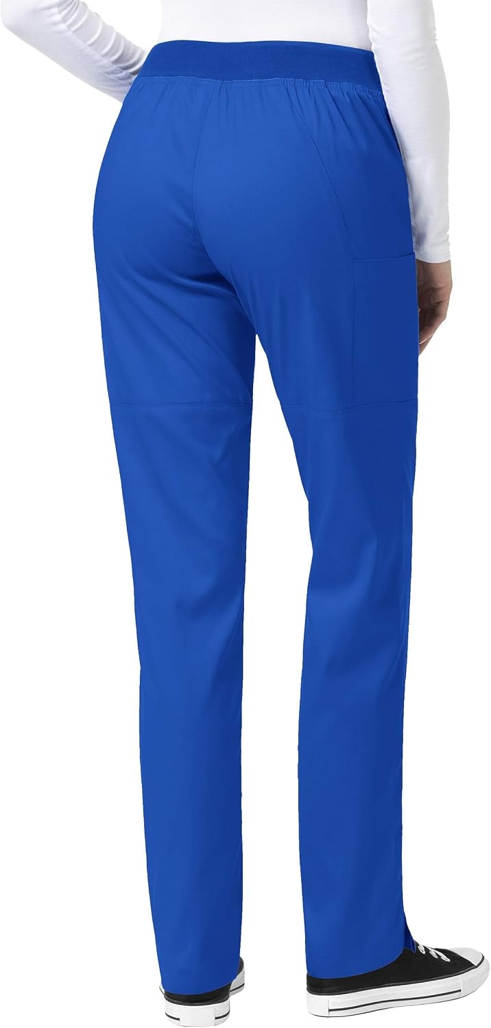 WonderWink Women’s Knit Waist Cargo Scrub Pant(Royal)