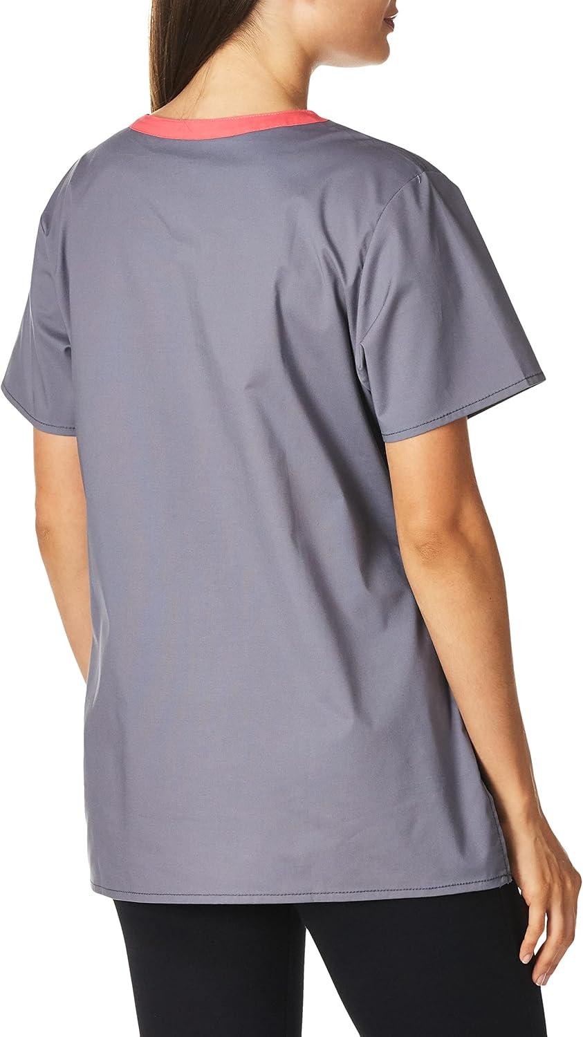 WonderWink Womens Wonderflex Patience Women’s Scrub Top(Pewter)