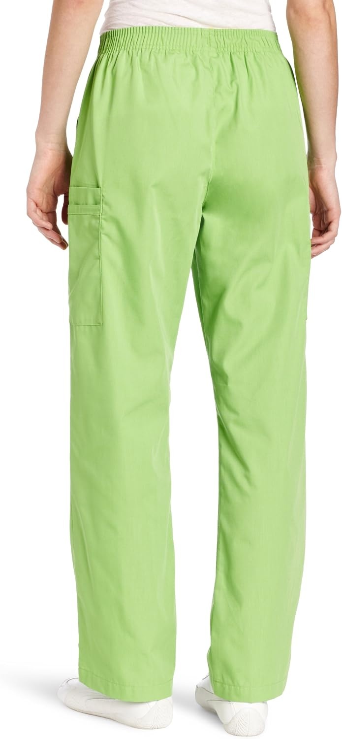 WINK Origins Quebec -Women’s Full Elastic Cargo Scrub Pant(Green Apple)