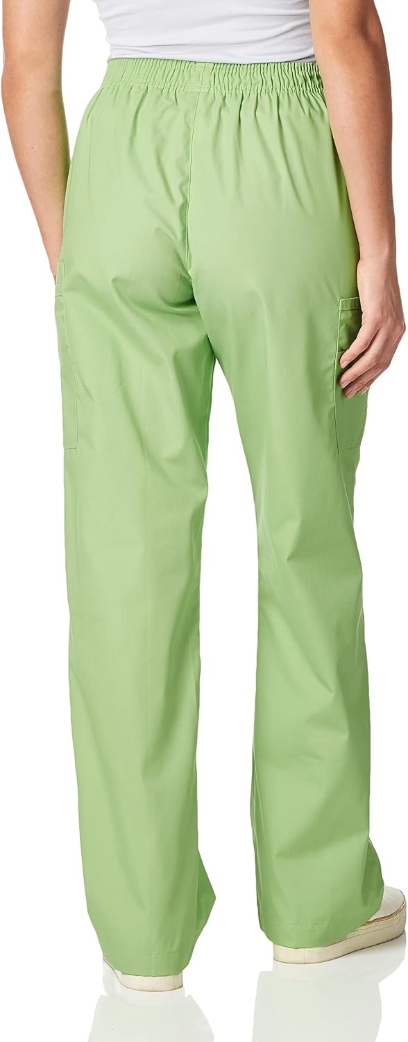 WINK Origins Quebec -Women’s Full Elastic Cargo Scrub Pant(Green Apple)