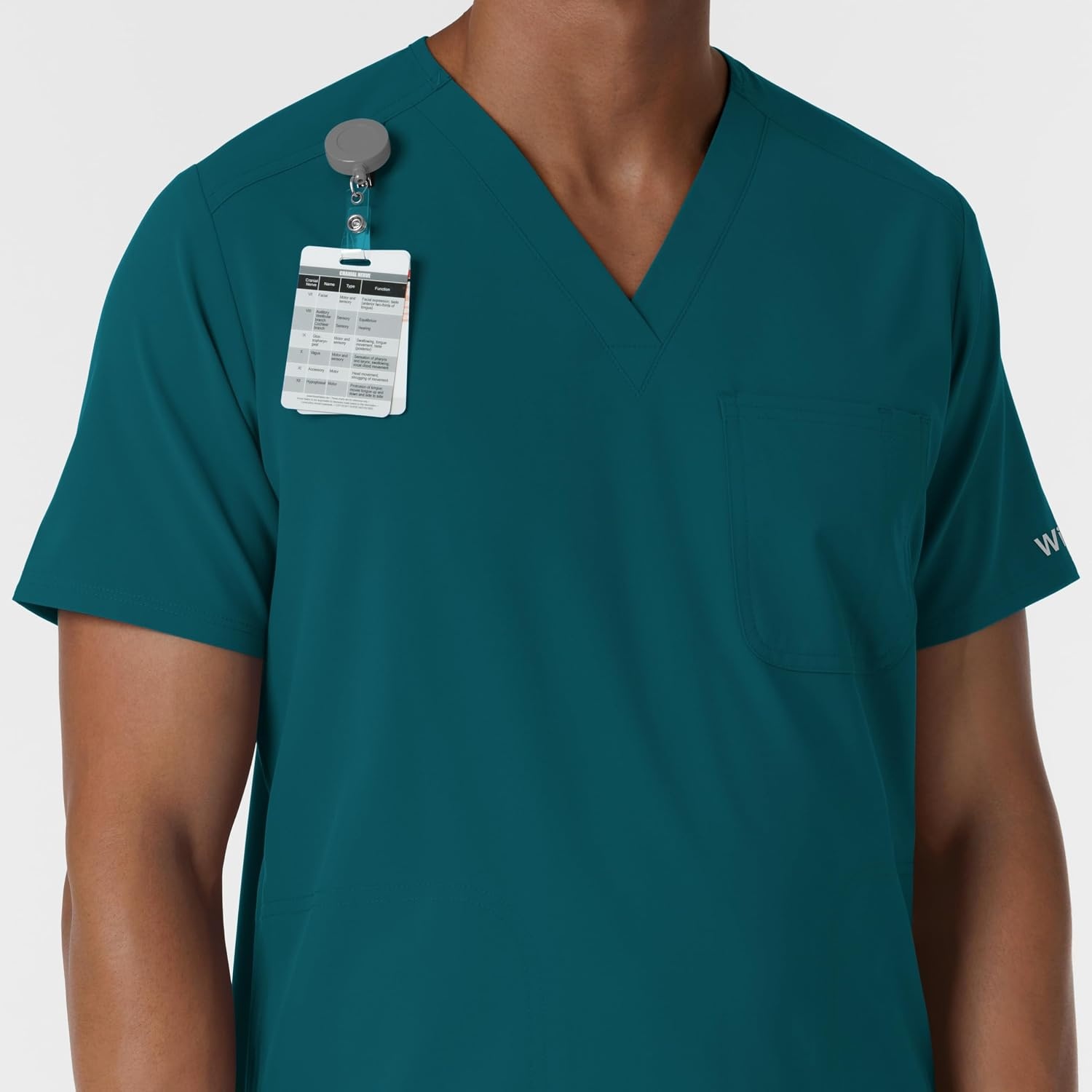 Wink Men’s Men’s V-Neck Scrub Top(Caribbean)