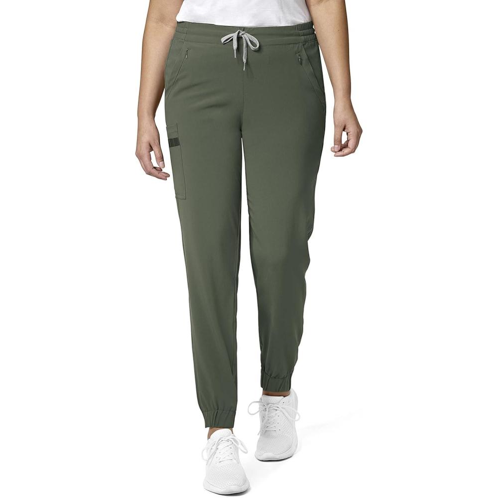 WonderWink Womens Renew Women’s Jogger Scrub Pant(Olive)