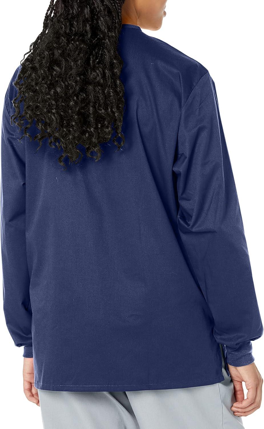 WonderWink womens Snap Front Jacket(Navy)