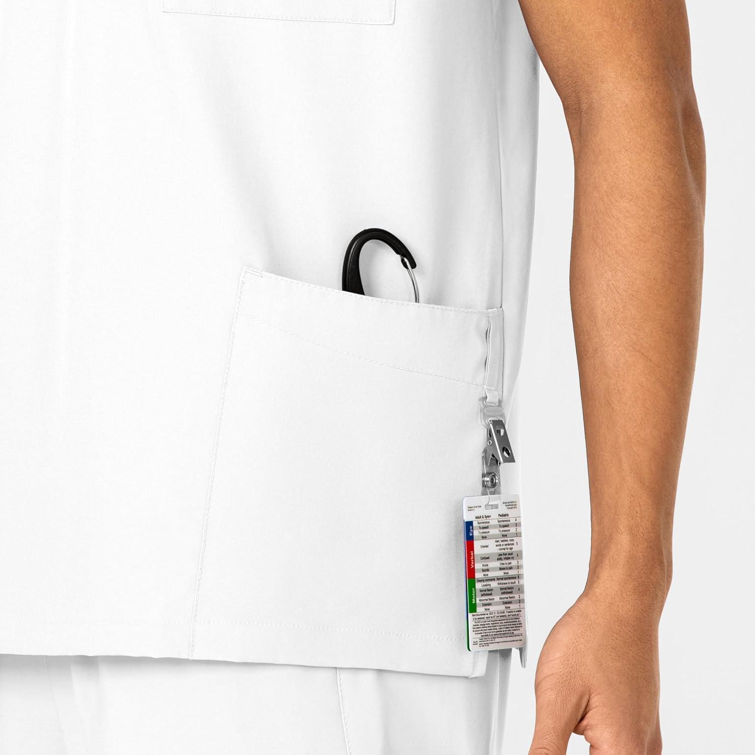 WonderWink Womens 4-Pocket Utility Top(White)