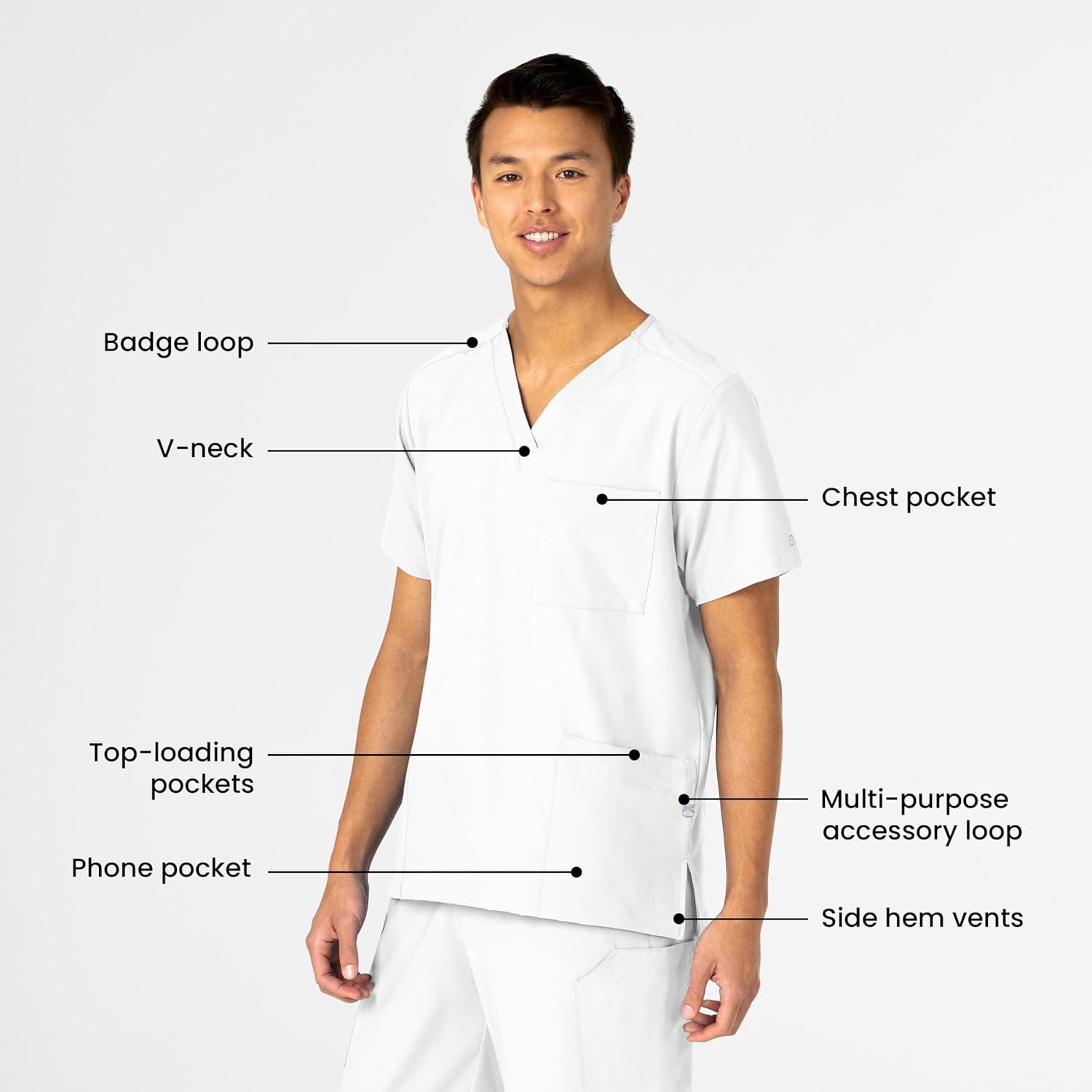 WonderWink Womens 4-Pocket Utility Top(White)