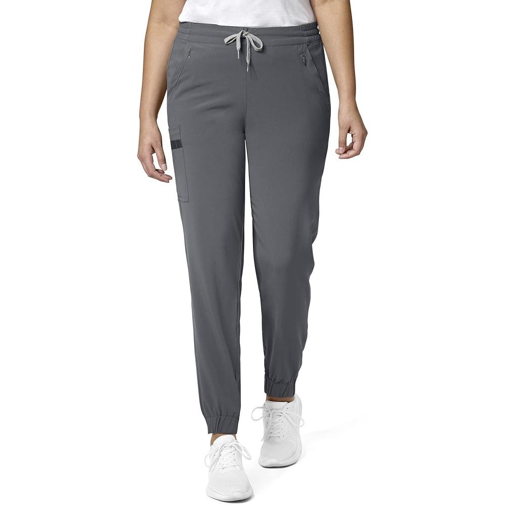 WonderWink Womens Renew Women’s Jogger Scrub Pant(Pewter)