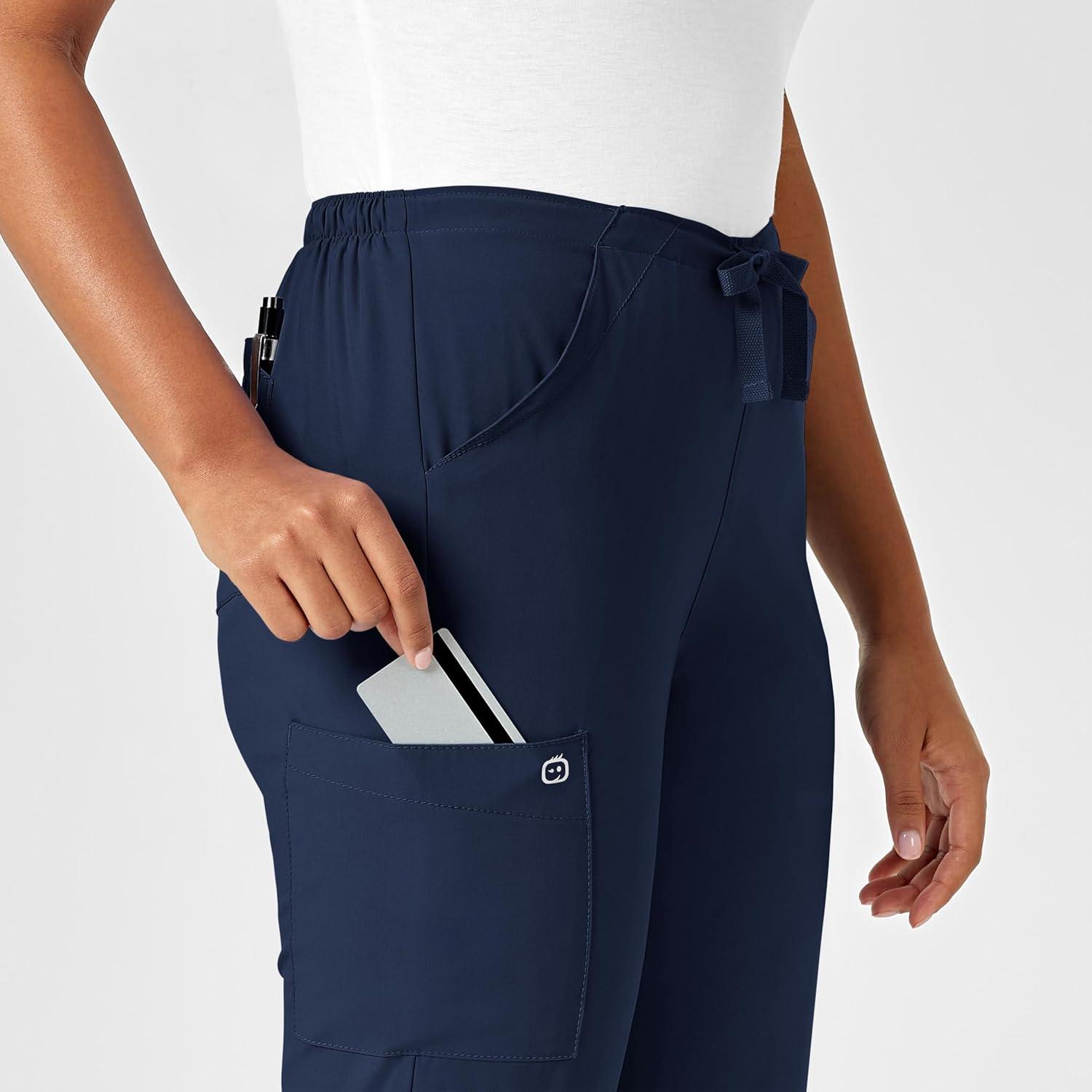 WonderWink Petite Women’s Drawstring Pant(Navy)