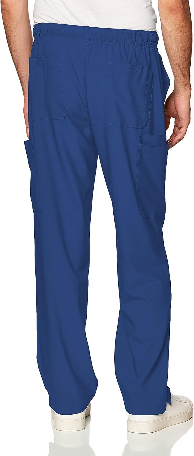 WonderWink Mens Men’s Flat Front Cargo Pant(Galaxy Blue)