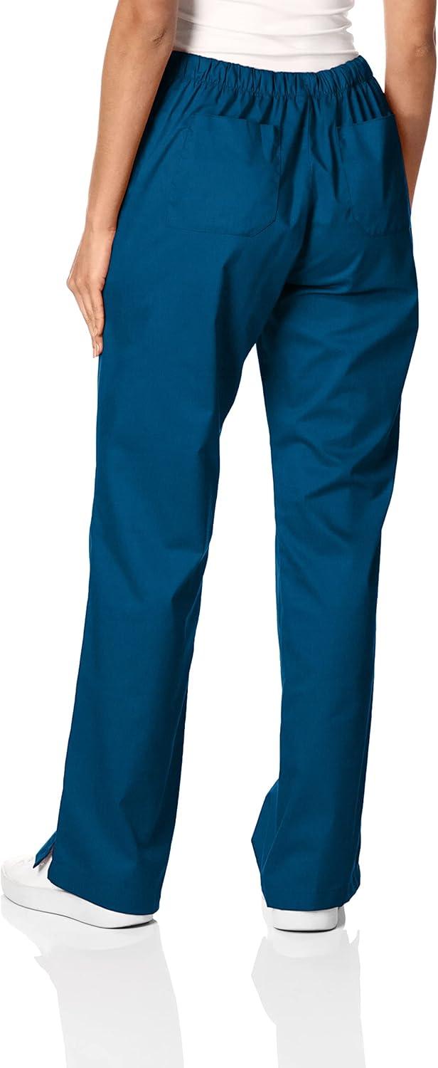 Wink WonderWORK Scrubs for Women, Flare Leg Scrub Pants(Caribbean)