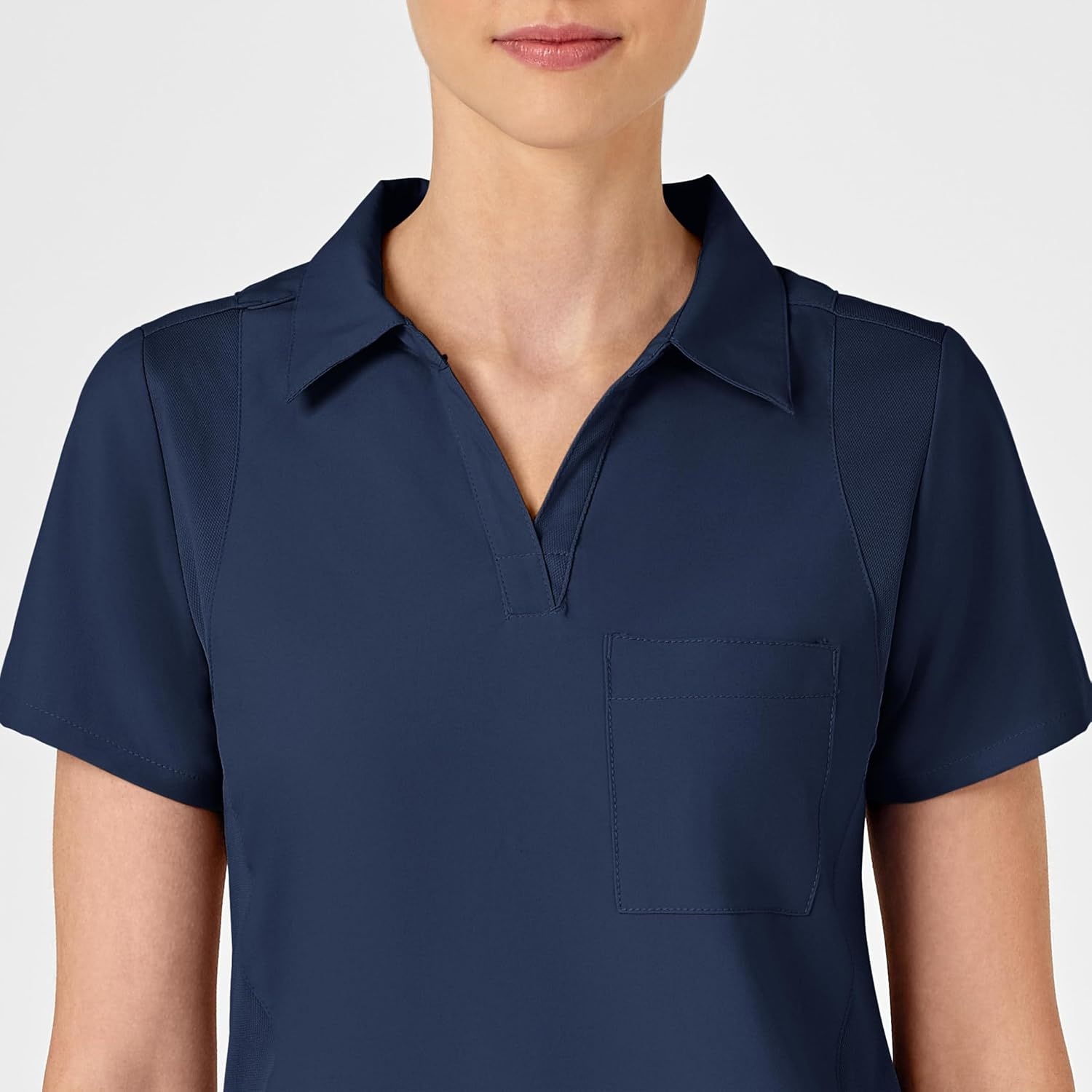 Wink W123 Women’s Collar Scrub Top(Navy)