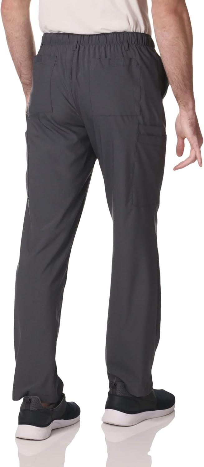 WonderWink Mens Men’s Flat Front Cargo Pant(Pewter)