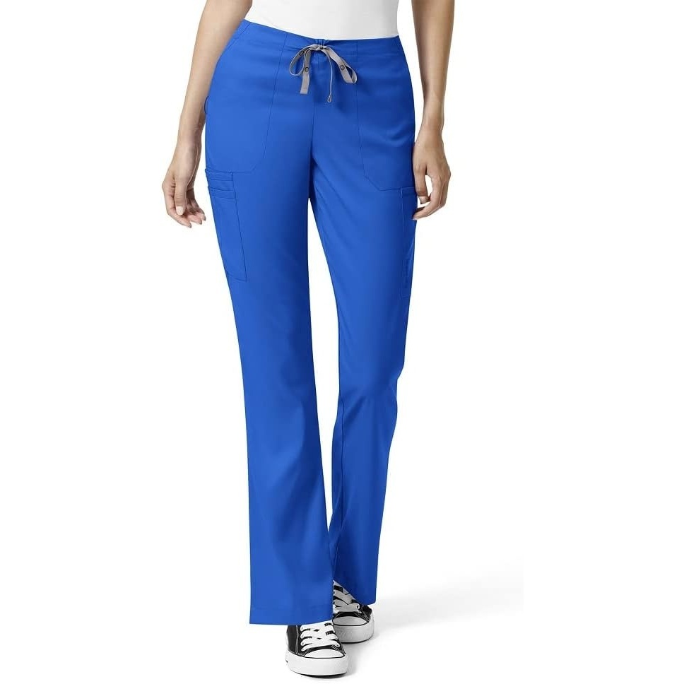 WINK PRO Women’s Moderate Flare Leg Cargo Scrub Pant(Royal)
