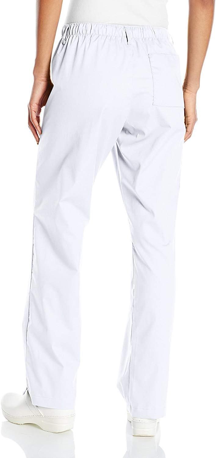 WonderWink Women’s Petite-Plus-Size Wonderwork Straight Leg Cargo Scrub Pant(White)
