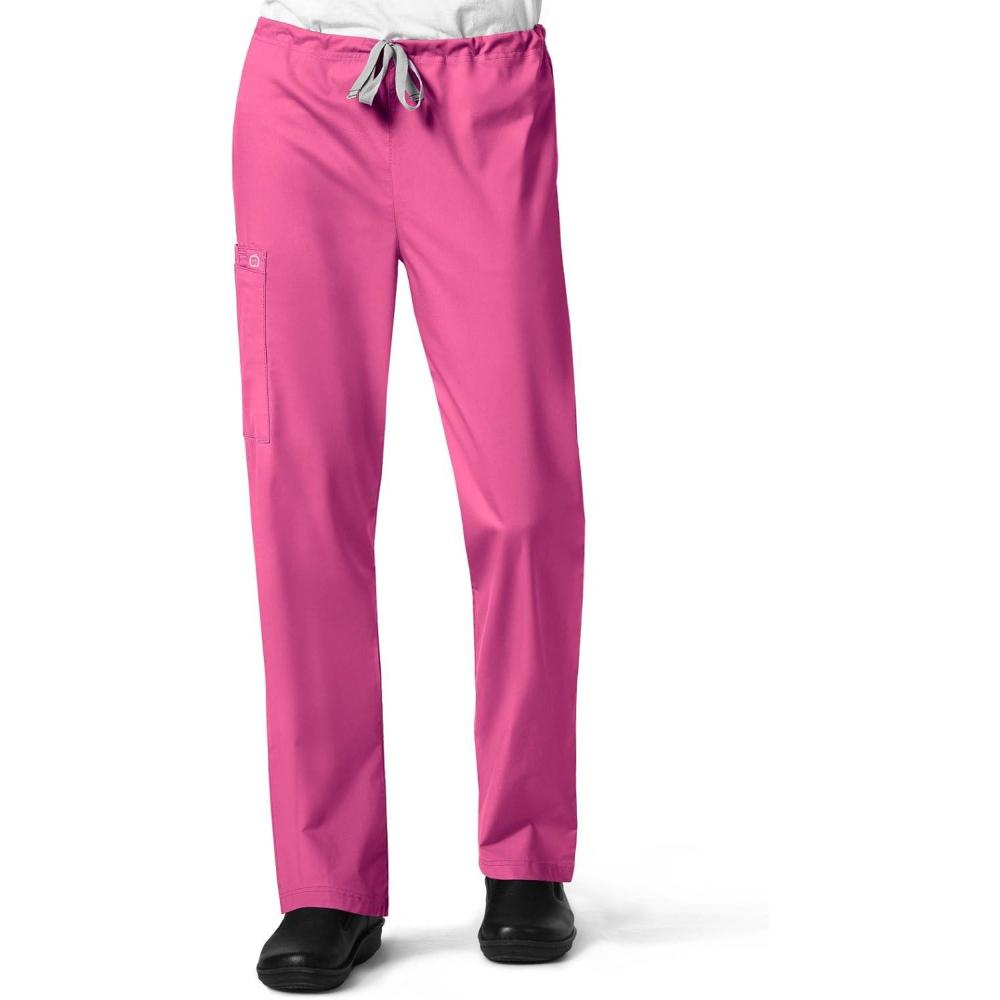 WonderWink Unisex-Adult Drawstring Cargo Pant(Fuchsia)