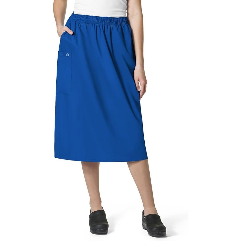 WINK WonderWORK Women’s Pull On Cargo Skirt(Royal)
