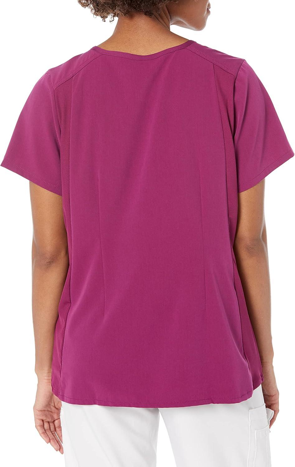 WonderWink Men’s Uni Moss Grn Simply Soft 3pkt Scrub Shrt(Wine)