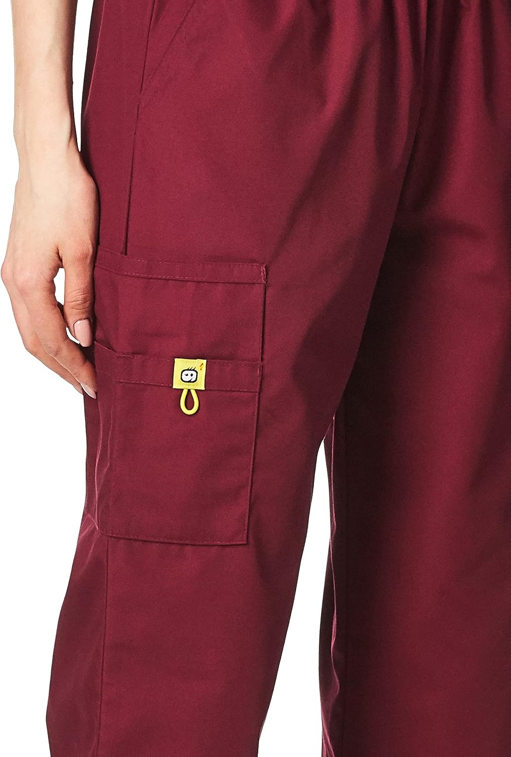 WINK Origins Quebec -Women’s Full Elastic Cargo Scrub Pant(Wine)