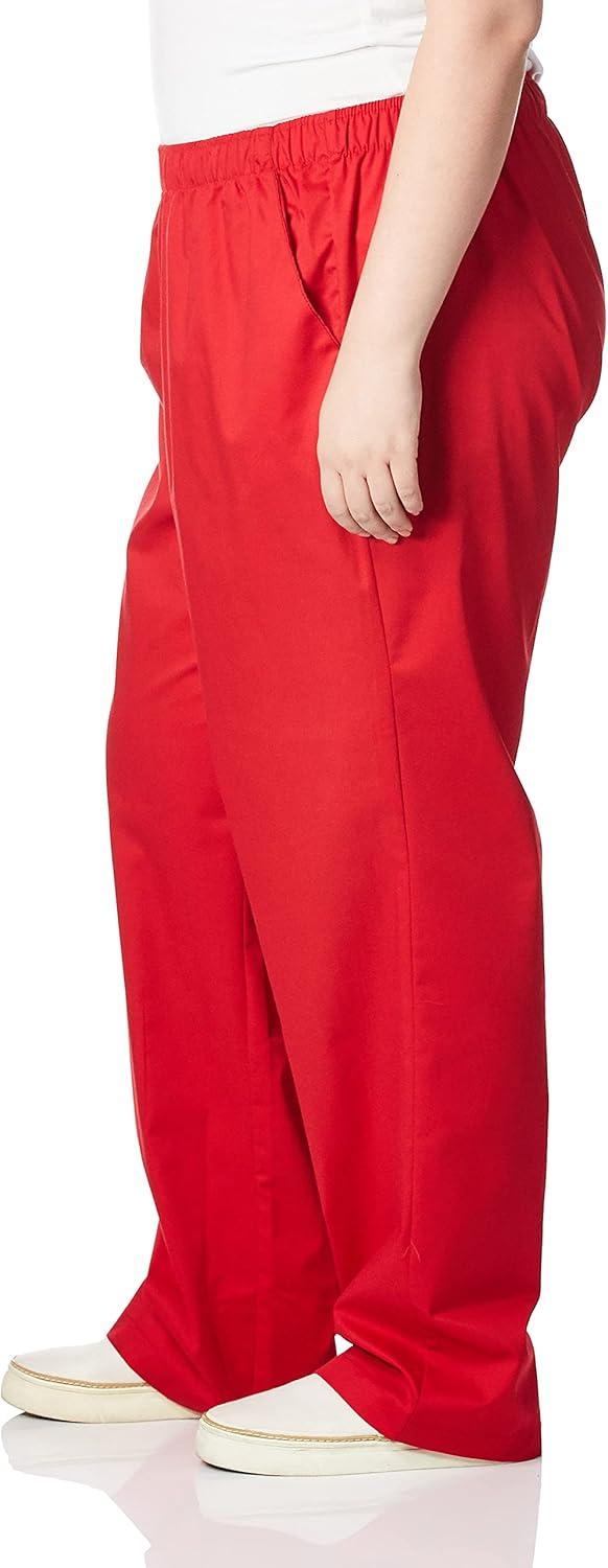 WonderWink Women’s Tall Wonderwork Women’s Pull-On Cargo Scrub Pant Tall(Red)