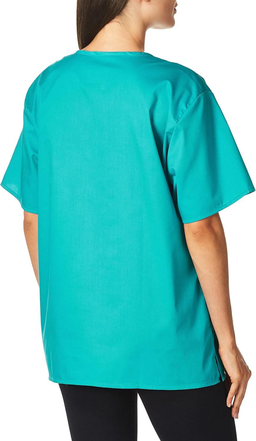 WonderWink Unisex-Adult Unisex V-Neck Top(Teal)