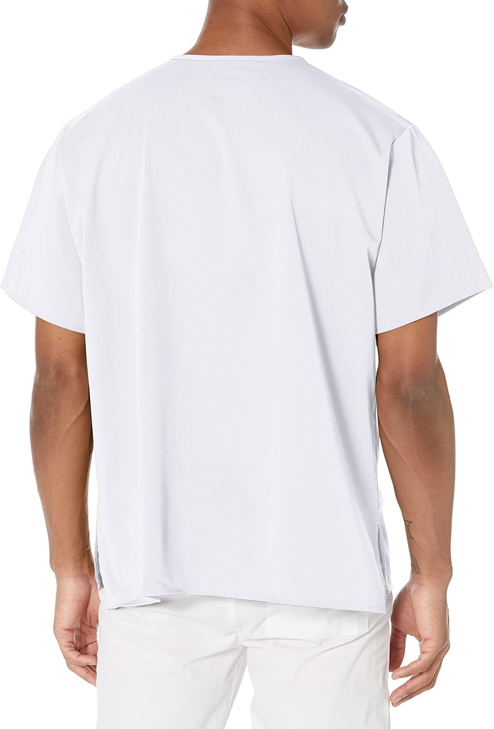 Wink Men’s Men’s V-Neck Scrub Top(White)