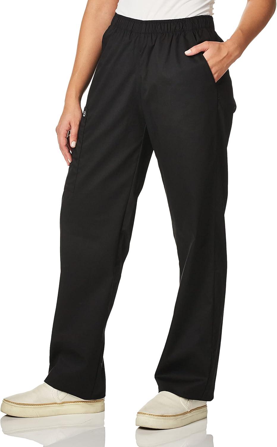 WonderWink Women’s Tall Wonderwork Women’s Pull-On Cargo Scrub Pant Tall(Black)