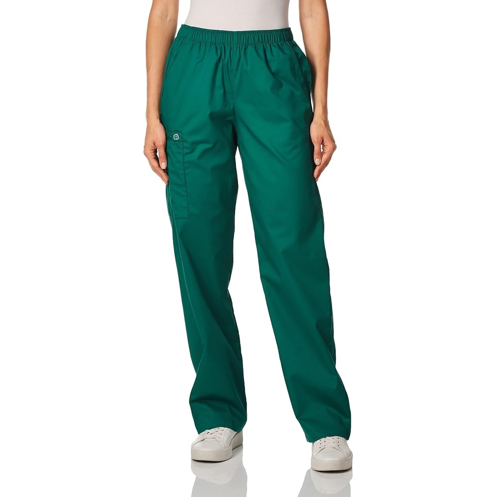 WINK Origins Quebec -Women’s Full Elastic Cargo Scrub Pant(Hunter)