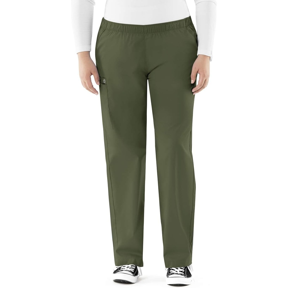 WINK Origins Quebec -Women’s Full Elastic Cargo Scrub Pant(Olive)