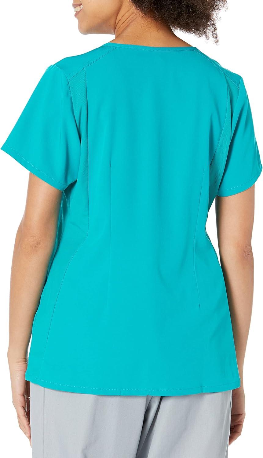 WonderWink Men’s Uni Moss Grn Simply Soft 3pkt Scrub Shrt(Teal Blue)