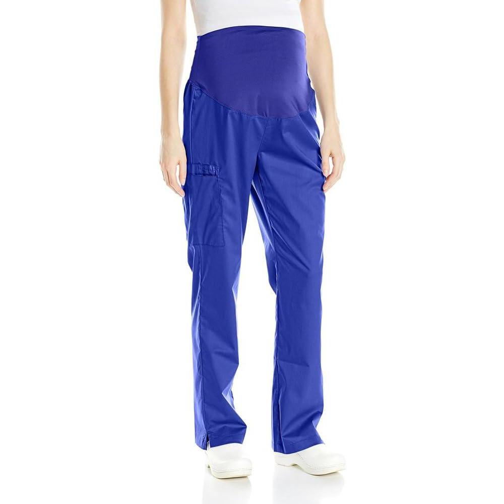 Wink WonderWORK Scrubs for Maternity Cargo Scrub Pants(Galaxy Blue)