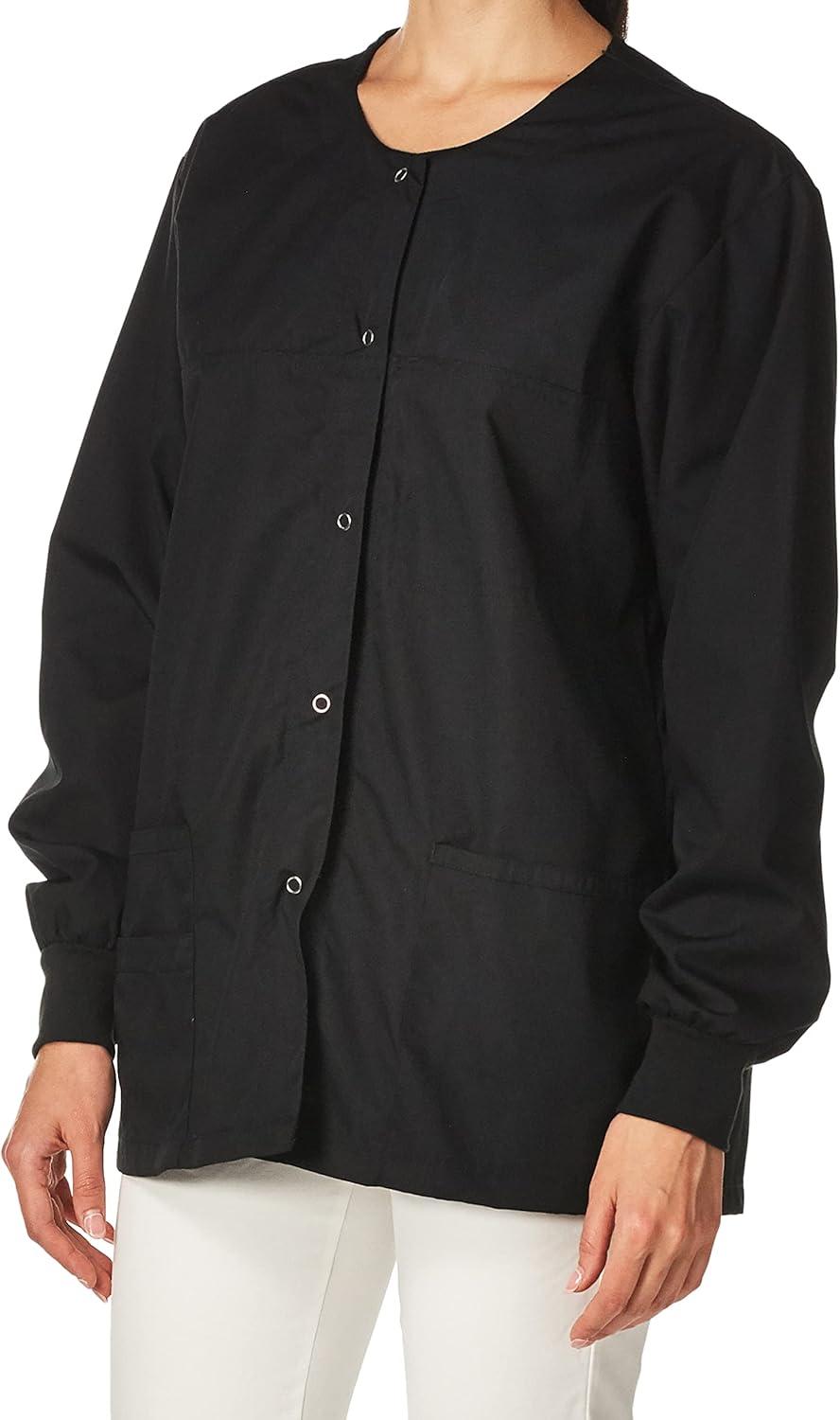WonderWink Women’s Origins Delta Scrub Jacket(Black)