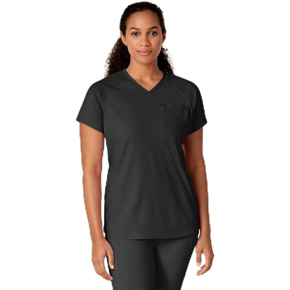 WonderWink Women’s Scrub Top(Black)