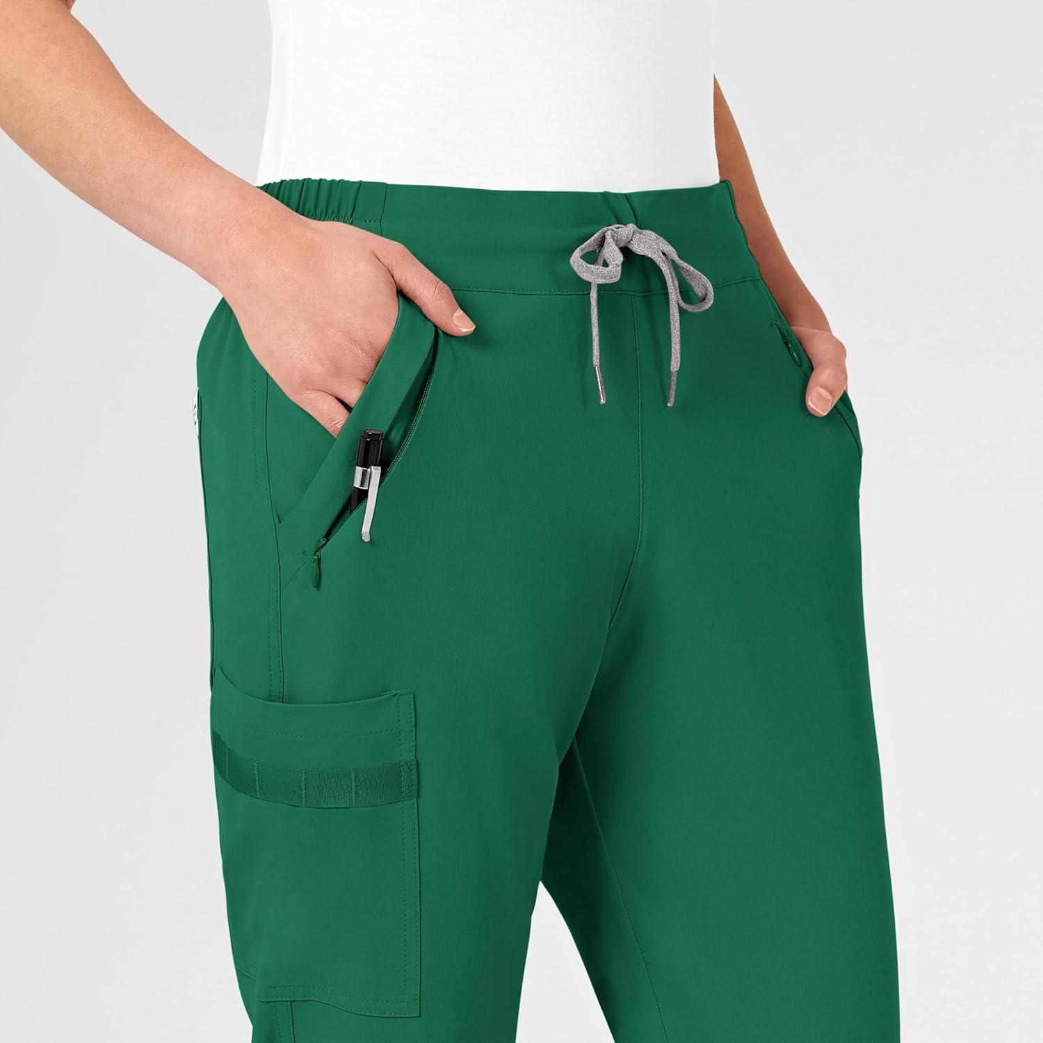 WonderWink Womens Renew Women’s Jogger Scrub Pant(Hunter)