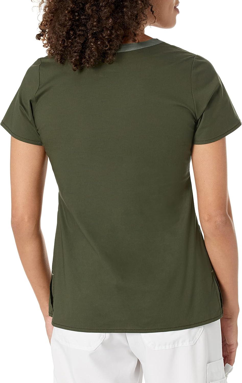 WonderWink Womens Wonderflex Patience Women’s Scrub Top(Forest Green)