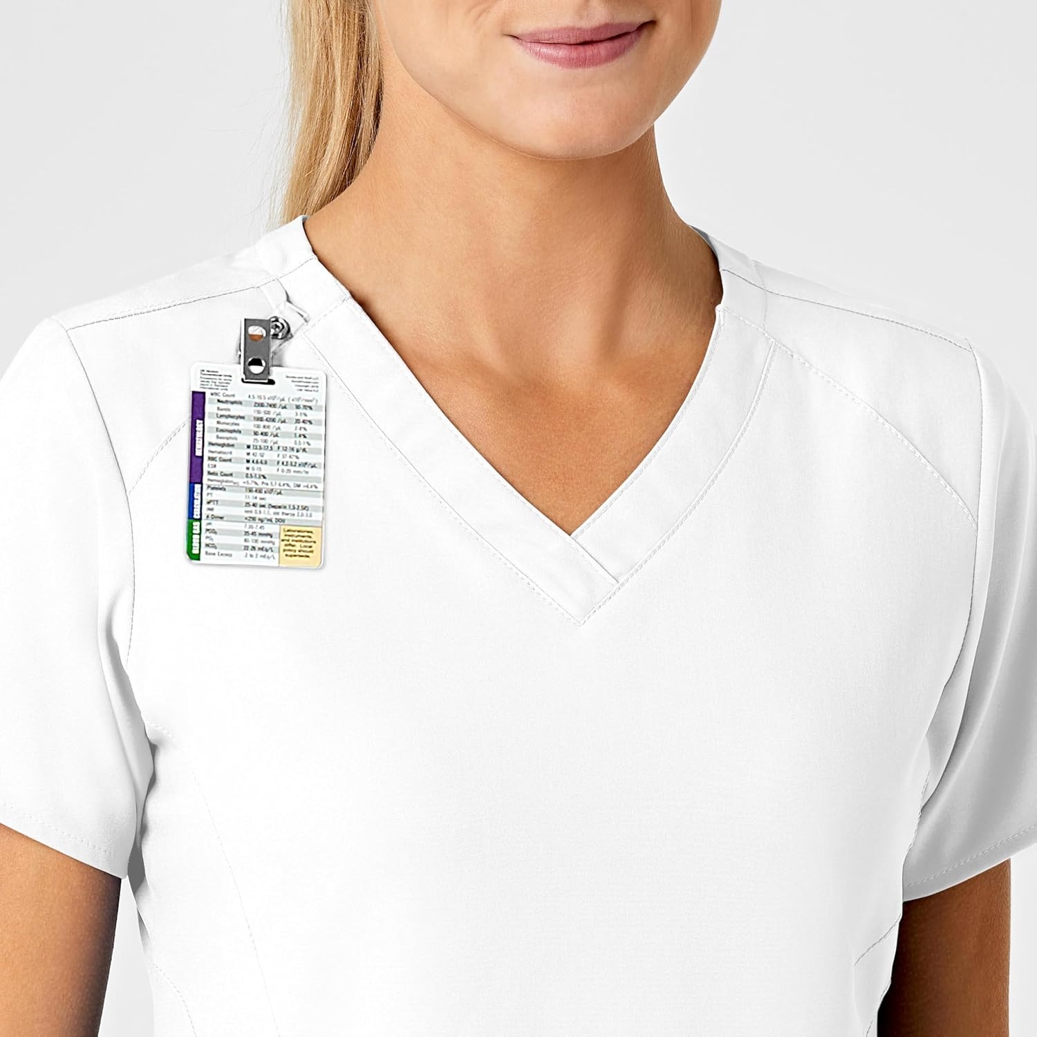 Wink Women’s Women’s Stylized V-Neck Top(White)