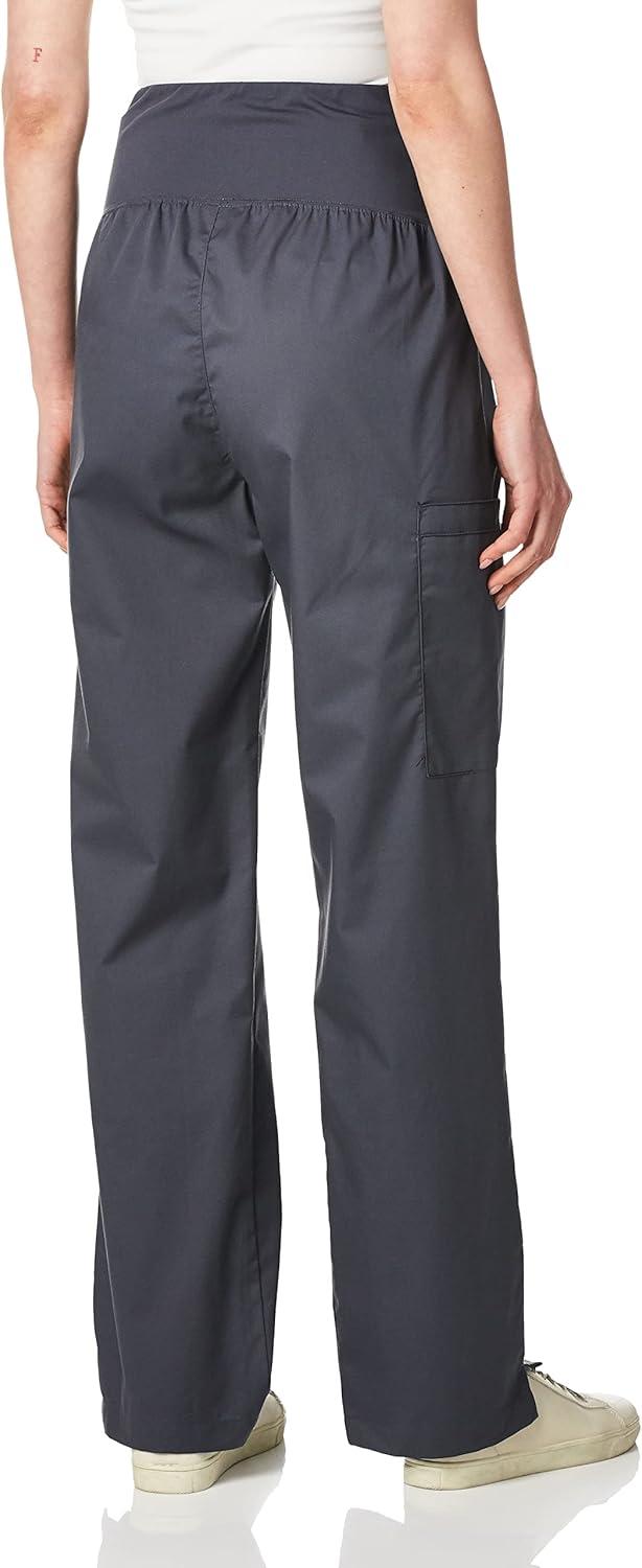 Wink WonderWORK Scrubs for Maternity Cargo Scrub Pants(Pewter)