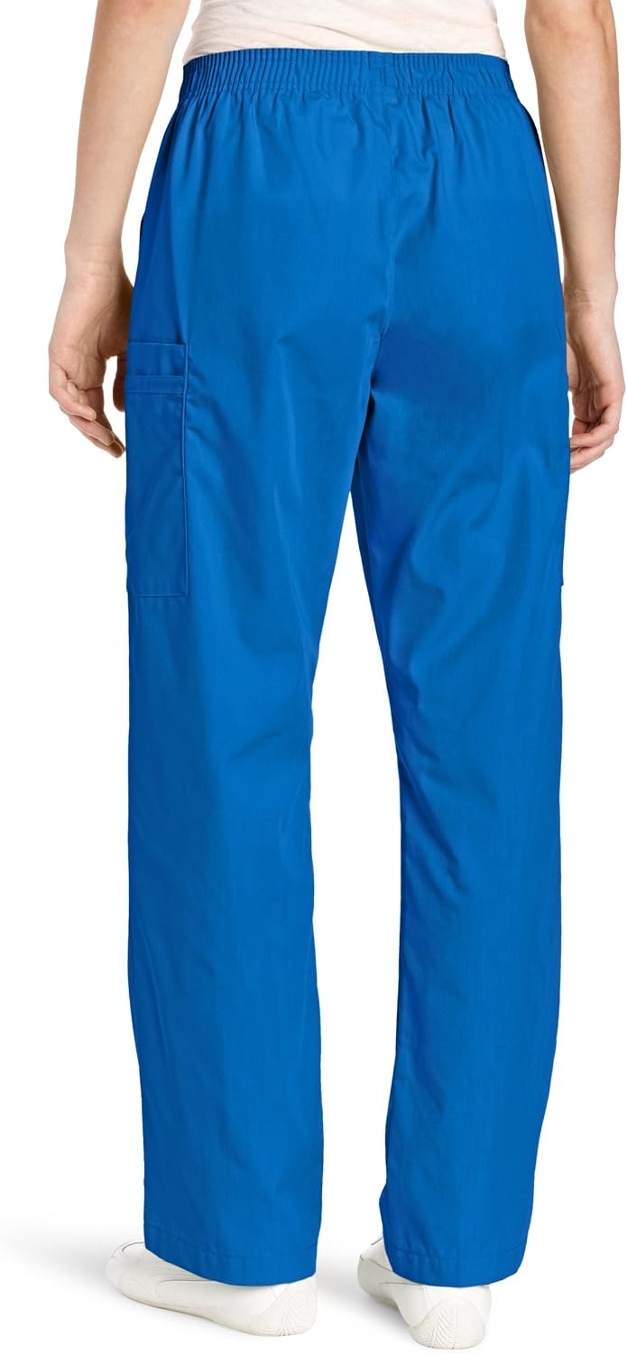 WINK Origins Quebec -Women’s Full Elastic Cargo Scrub Pant(Royal)