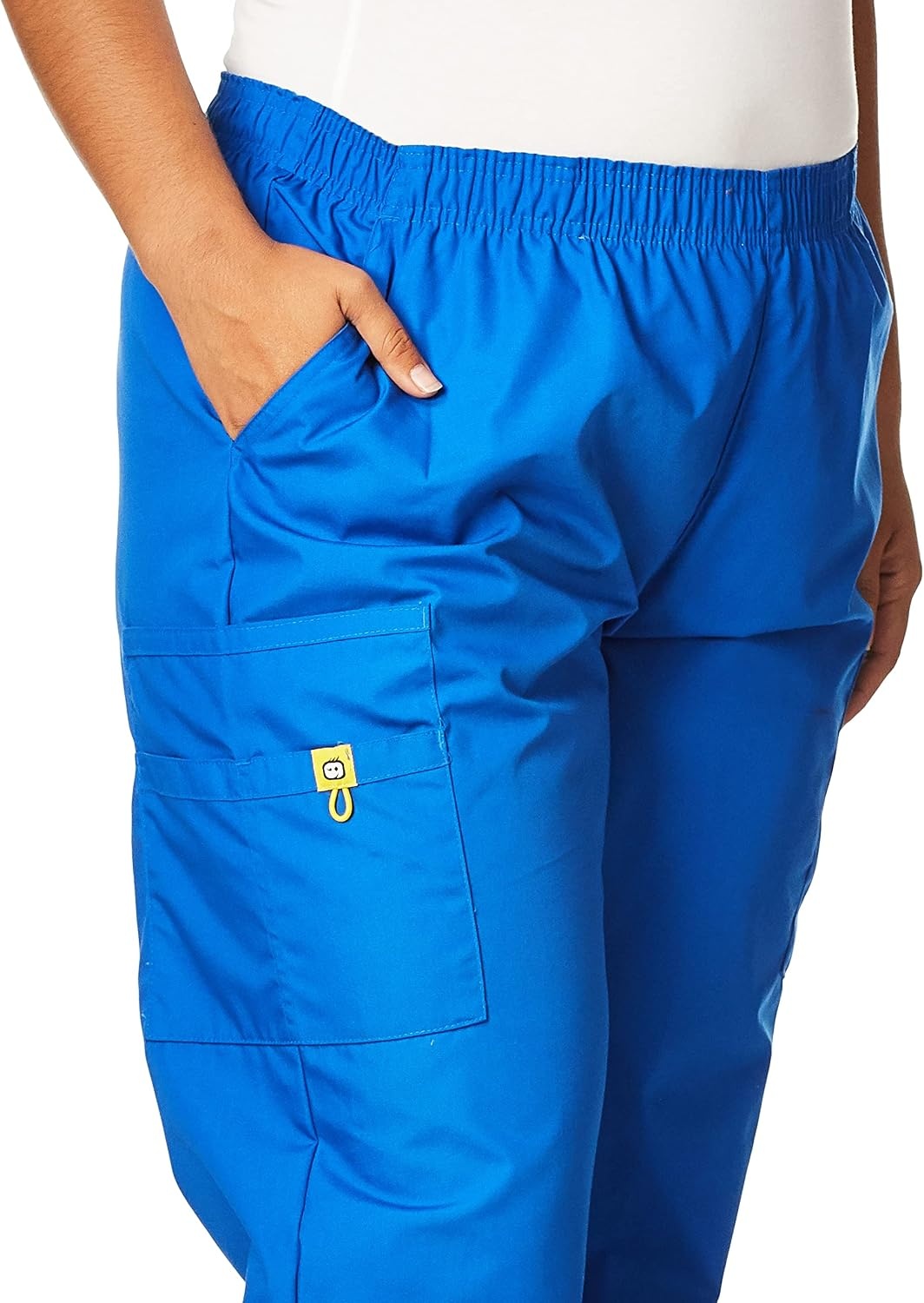 WINK Origins Quebec -Women’s Full Elastic Cargo Scrub Pant(Royal)