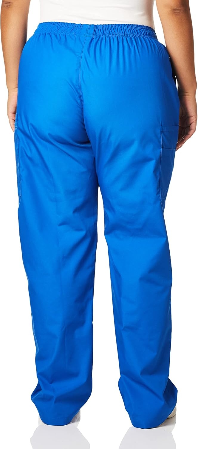 WINK Origins Quebec -Women’s Full Elastic Cargo Scrub Pant(Royal)