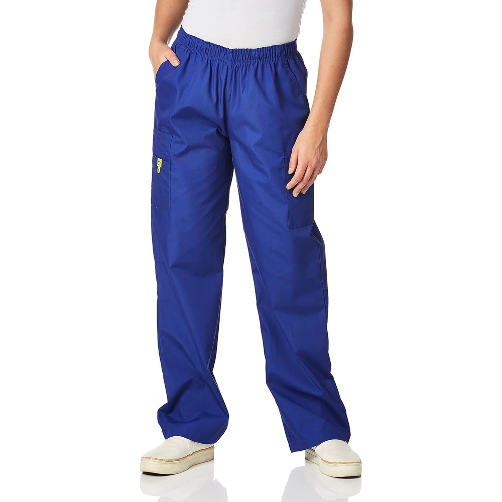 WINK Origins Quebec -Women’s Full Elastic Cargo Scrub Pant(Galaxy Blue)