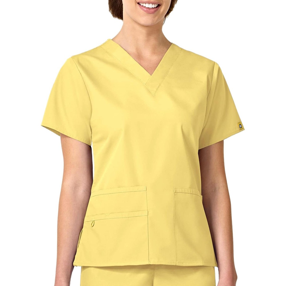 WonderWink Women’s Origins Bravo V-Neck Top(Yellow)