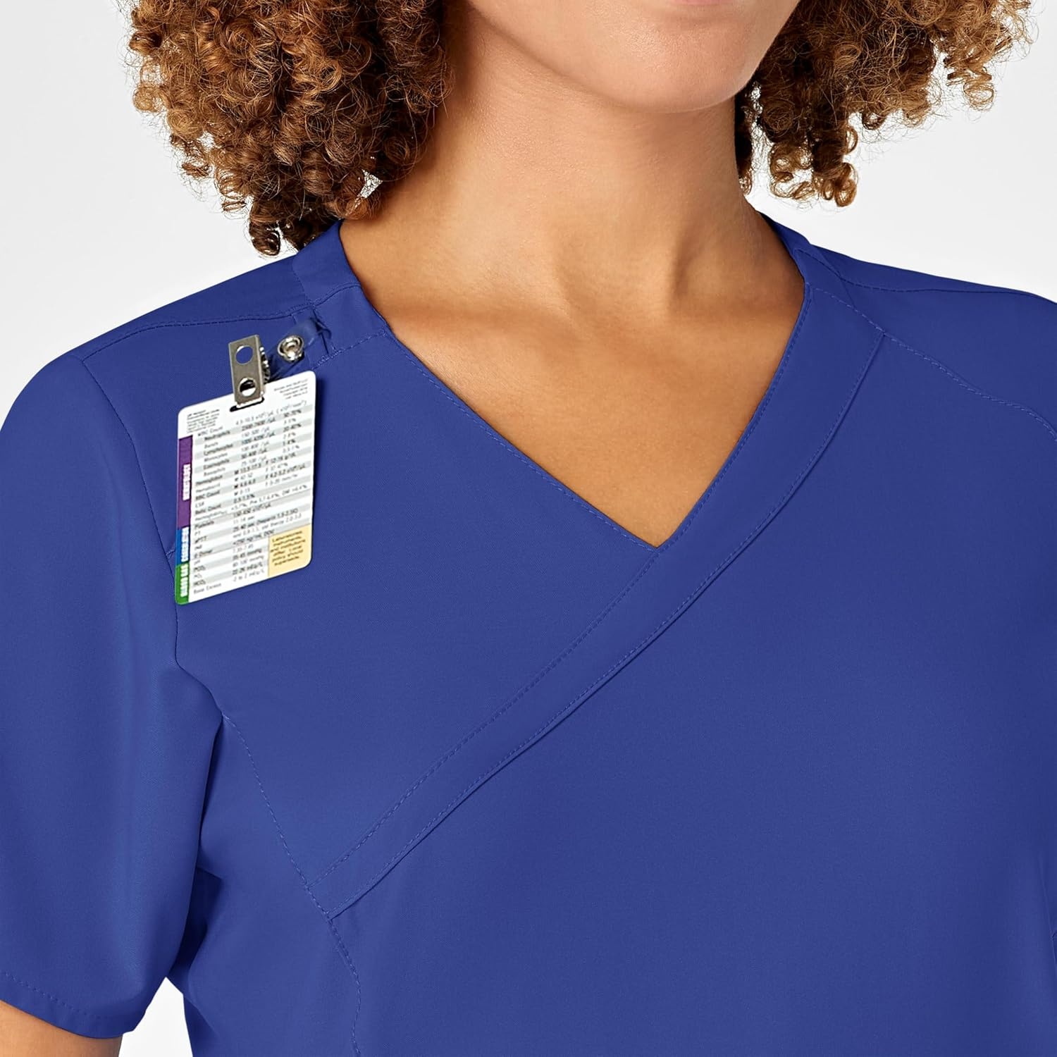 WINK Renew Women’s Mock Wrap Scrub Top(Galaxy Blue)