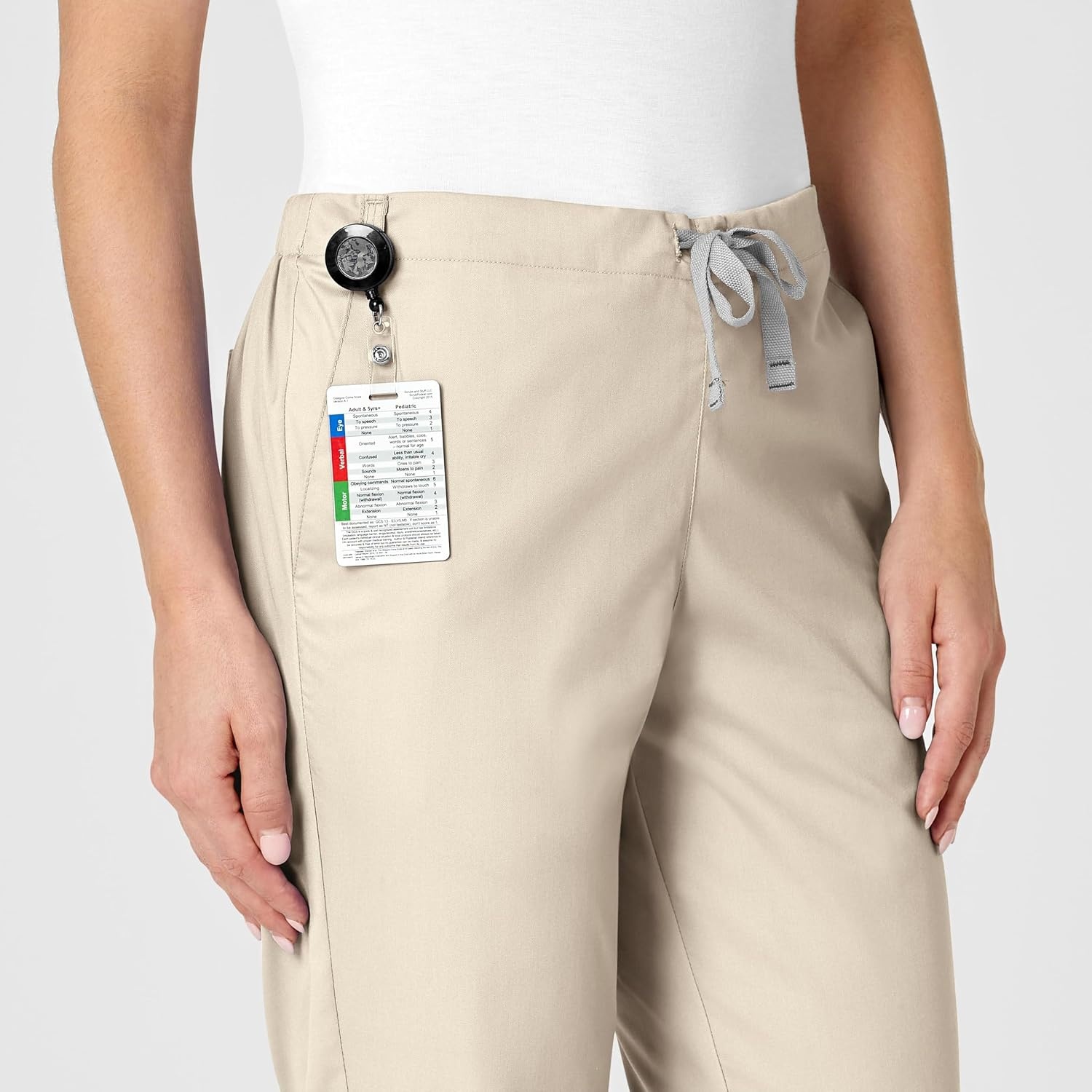Wink Boundless Women’s Flare Leg Scrub Pant(Khaki)