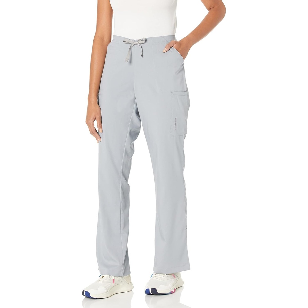 WINK PRO Women’s Moderate Flare Leg Cargo Scrub Pant(Pewter)