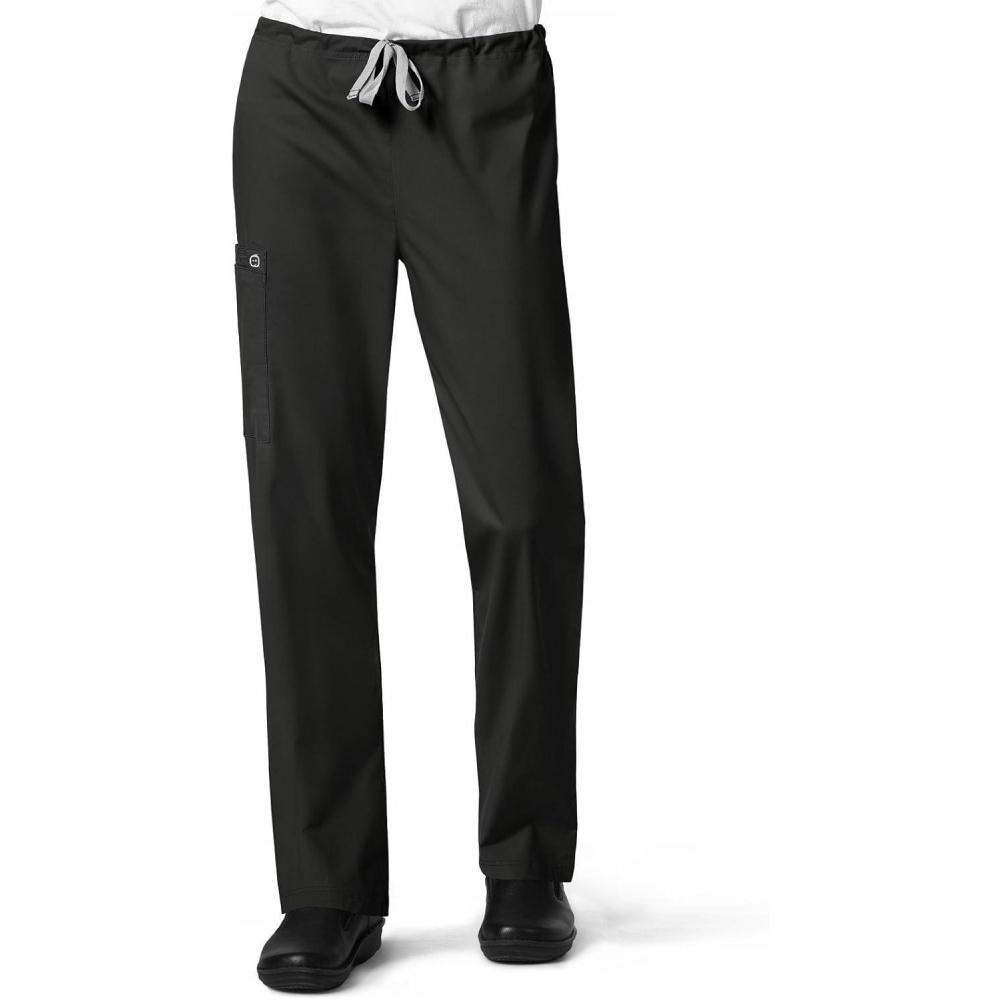 WonderWink Womens WonderWink Drawstring Cargo Pant(Black)